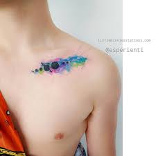 That is so great that we've found this drawn watercolor planet tattoo by michalis kirtatas. See This Instagram Photo By Littlemissjesstattoos 624 Likes Planet Tattoos Tattoos Simple Tattoos
