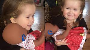 Girl With Hearing Loss Enamored With New Doll That Wears Hearing Aids