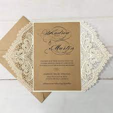 Picky Bride Vintage Wedding Invitations With Kraft Paper Envelopes Rustic Wedding Cards Customiz In 2022 Rustic Wedding Cards Vintage Wedding Invitations Wedding Cards