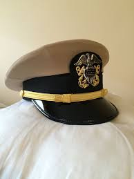 Usn Company Grade Officer Combination Cover In Khaki Military Insignia Insignia Usn