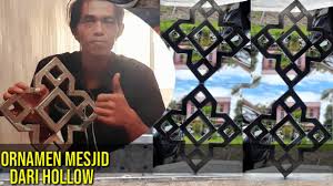 Tempat pembuatan berbagai macam pagar di jember. Cara Buat Ornamen Rumit Pagar Tralis Mesjid Dari Hollow Teknik Las Listrik Pemula Youtube