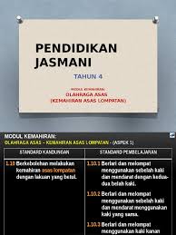 Templat pelaporan pbd (pentaksiran bilik darjah) kssr tahun 4. Kssr Pj Tahun4 Modul Kemahiran Olahraga Asas Kemahiran Asas Lompatan