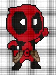 Deadpool Pattern By Tsukinin On Deviantart With Images Marvel Cross Stitch Pixel Art Anime Pixel Art