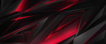 Looking for the best best 3d wallpaper for android? Black Red Abstract Polygon 3d 4k Red Gaming Wallpaper 4k 3840x1600 Wallpaper Teahub Io