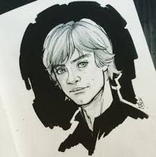 Luke Skywalker Possibly By Lorna Ka Star Wars Drawings Star Wars Collection Star Wars Art