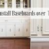 One of the details you'll select with cabinets is the base profile. 1