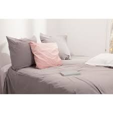 Drap de lit qualité supérieure. Parure De Lit Coton Lave 240 X 220cm Qualite Superieure Gris Taupe Achat Vente Parure De Drap Cdiscount