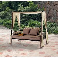 Amazon has all your favorite products including the pueblo outdoor wicker daybed set w/water resistant cushions (mixed black/dark grey) this set also comes with a small coffee table perfect for placing your drinks and plates when not in use. Get The Mainstays Colonia Outdoor Day Bed From Walmart Now Accuweather Shop