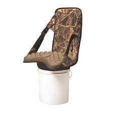 Splash Bucket Buddy Chair Hunting Chair Comfortable Seating Camo Stone