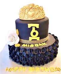 Get unique birthday cakes design ideas for girlfriend, father. Gold Queen Birthday Cake