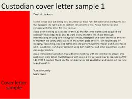 Custodian Cover Letter