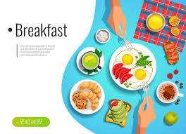 Download Breakfast Colored Banner For Free In 2020 Vector Free Restaurant App App Development