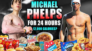 In a sense, phelps' insane diet has never been all that surprising, since swimmers burn crazy numbers of calories as they log hour after hour in the pool. I Ate Like Michael Phelps For A Day 24 Hour Food Challenge 10 000 Calories Youtube