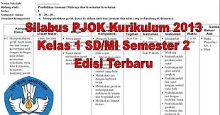 Check spelling or type a new query. Silabus Pjok Kurikulum 2013 Kelas 1 Sd Mi Semester 2 Edisi Terbaru Guru Krebet 3