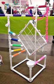 36 Tall Climber Play Gym Perches Have Colorful Vet Wrap For Secure Comfortable Footing Table Top Portable Perc Diy Bird Cage Parrot Perch Diy Parrot Perch