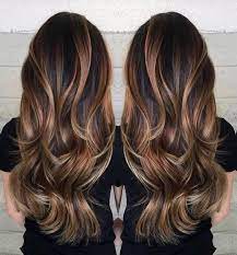 Long Caramel Highlights Long Brunette Hair Hair Styles Hair Color Balayage