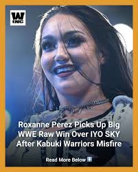 WWE Women's World Champion Naomi may have been pulled from the card, but  IYO SKY still found a tough fight in The Judgement Day's Roxanne Perez.