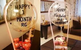 Here i have used 7 balloons, 5 pink balloons for flower petals and 2 purple balloons for middle. Customise Your Party Balloons And Get It Delivered Overnight Thanks To The Gift Booth Whatshot Delhi Ncr