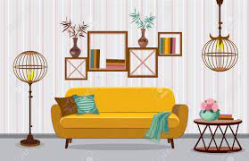 In these page, we also have variety of images available. Interior Living Room Vector Illustration In Flat Design With Royalty Free Cliparts Vectors And Stock Illustration Image 77784164