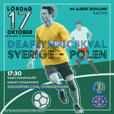 Dock är det polen som vunnit det hittills enda mötet mellan lagen i ett. European Deaf Sports Organisation Sweden Poland Deaflympics Football Qualification