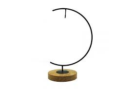 Find unique gift ideas for under $50. Round Wood Awesomes Terrarium Ornament Display Stand Metal Stand Air Plant Stand Flower Pot Stand Holder Iron Pothook Stand For Hanging Glass Terrarium Globe Ball Round Wood Matt Blatt