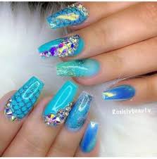 Nails Mermaid Blue Nailart 65 Best Ideas Mermaid Nail Art Fish Nails Mermaid Nails