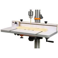 Wen 24 In X 12 In Drill Press Table With An Adjustable Fence And Stop Block Dpa2412t The Home Depot In 2020 Drill Press Table Drill Press Drill
