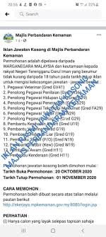 Cara memohon jawatan majlis perbandaran teluk intan. Peringatan Permohonan Majlis Perbandaran Kemaman Facebook