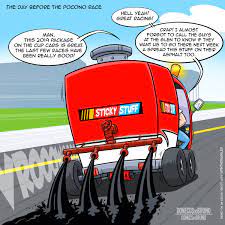 There were a few more wrecks than you'd find in the enascar series. Cartoon The 2019 Package Is Great Based On An Idea By Upinthemarbles Nascar