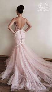 Pink Blush Lace Wedding Dress Mermaid Fluffy Removable Tulle Etsy In 2021 Blush Wedding Dress Lace Wedding Dresses Blush Pink Wedding Dresses
