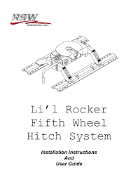 Maybe you would like to learn more about one of these? Li L Rocker Fifth Wheel Hitch System Al Ko