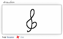 Draw a symbol, look it up
