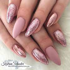 10 Elegant Rose Gold Nail Designs That You Should Try Gold Nail Designs Rose Gold Nails Rose Gold Nails Design