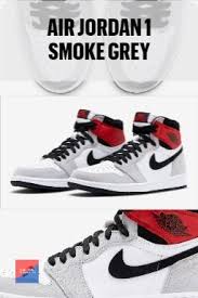 Jordan 1 Retro High Og White Black Light Smoke Grey Grade Pin On New Releases