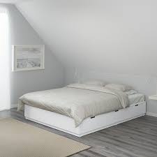 Nordli Bed Frame With Storage White Queen Ikea Bed Frame With Storage White Bed Frame Bed Frame With Drawers