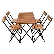 Ahsap Katlanabilir Masa 4 Sandalye Set A101