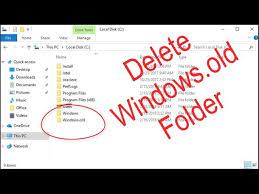 Navigate to the files or folders that you want to securely erase. Delete Windows Old Folder From Windows 10 Youtube