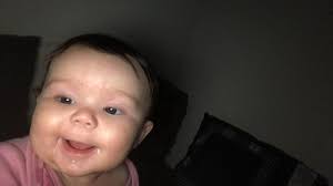 I can't believe your are almost 6 months and already have your first tooth  coming in🥺💖stop growing up so fast🥺