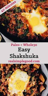 Easy Shakshuka Recipe Paleo Whole30 Recipe Shakshuka Recipes Paleo Recipes Breakfast Easy Shakshuka Recipe