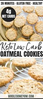 The edges have a slight crunch and the middle is soft and slightly chewy. Sugar Free Oatmeal Cookies Low Carb Gluten Free Sugar Free Oatmeal Cookies Sugar Free Oatmeal Oatmeal Cookie Recipes
