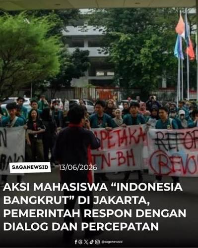 Jakarta (AFP) – Hundreds of Indonesian students demonstrated in Jakarta on Friday to demand the government correct its course as the Southeast Asian country grapples with worsening economic conditions. 📸: AP To