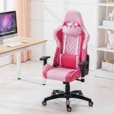 pink ergonomic gaming chair in 2021 gaming chair gamer chair gamer room