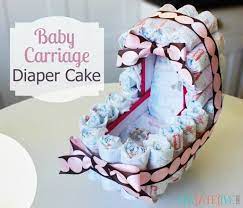 Baby Carriage Diaper Cake Creative Sides