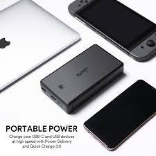 Aukey Usb C 26500mah Power Bank Portable Charger With 30w Power Delivery Quick Charge 3 0 Battery Pack For Nintendo Switch Phones With Images Switch Phone Phone Powerbank