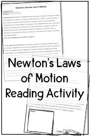 Newtons Laws Of Motion Activities Middle School Students Will Have Fun Learning About Reading Worksheets Kindergarten Reading Worksheets Free Math Worksheets