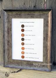 For your 5th anniversary wooden gift: I Loved The Idea Of Using Pennies From Significant Years As Some Sort Of Decor Since I D 50 Wedding Anniversary Gifts 50th Anniversary Gifts Anniversary Gifts