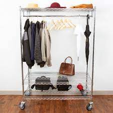 Order by 6 pm for same day shipping. Regency 24 X 48 X 69 Chrome Mobile Garment Rack