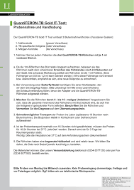• patient samples are collected in four. Quantiferon Tb Gold It Test Medizinisches Labor Bochum