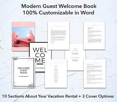 Airbnb Guest Book 2 Bonus Documents Free Printable Wall Art Airbnb Host Airbnb