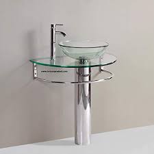 Flush bathrooms takes great pride in assisting architectural and interior design teams to create the best bathroom specification for their individual project. 24 Bathroom Pedestal Vanity Glass Vessel Sink Set Amazon In Home Improvement